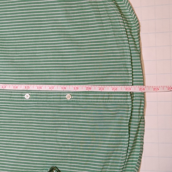 Green Striped Gap Button Down size S - Picture 8 of 11